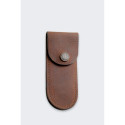 Soft Leather Case for Knives Case Medium Brown