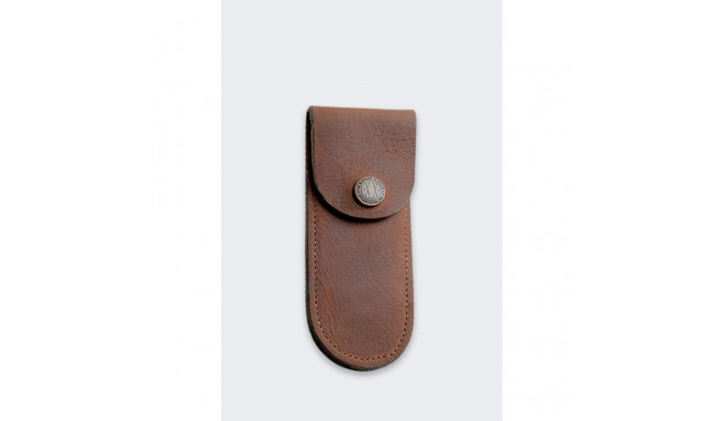 Soft Leather Case for Knives Case Medium Brown