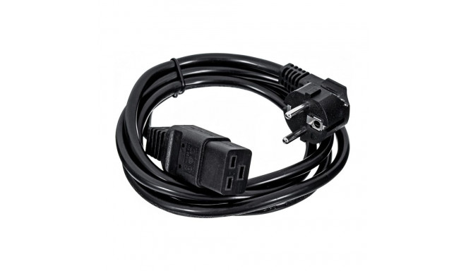 Gembird Type F/C19 1,8 m must toitepistik tüüp F C19 liitmik