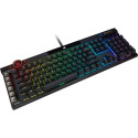Corsair K100 RGB mänguklaviatuur, Corsair OPX, RGB LED - must