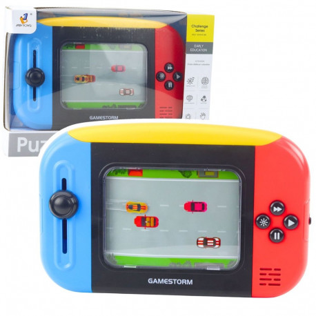 seikluslik osavusmäng helidega valgustatud ekraaniga konsool