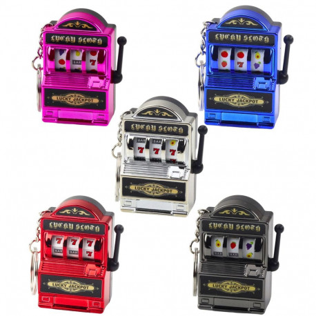 Brelok mini kasiino mänguautomaat liigutatav kang segavärv