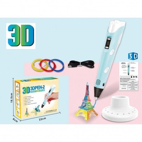 Zestaw 3d piĂłro, filament z kablem zasilajacym usb