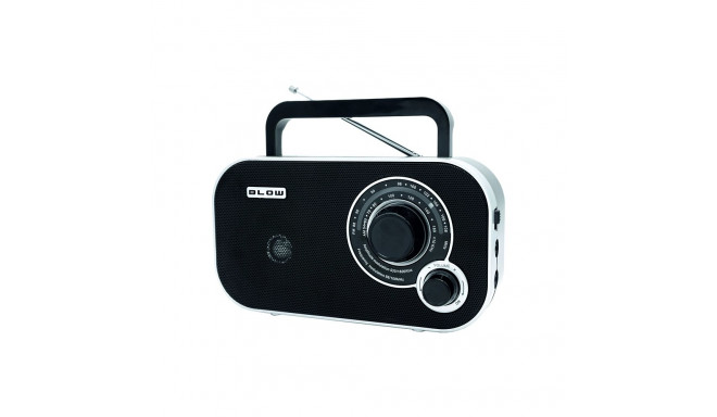 77-543# analoogne kaasaskantav am/fm raadio blow ra12 must-hõbedane