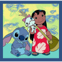 Puzzla 3w1 – aeg Stitchiga Lilo ja Stitch Trefl 34896