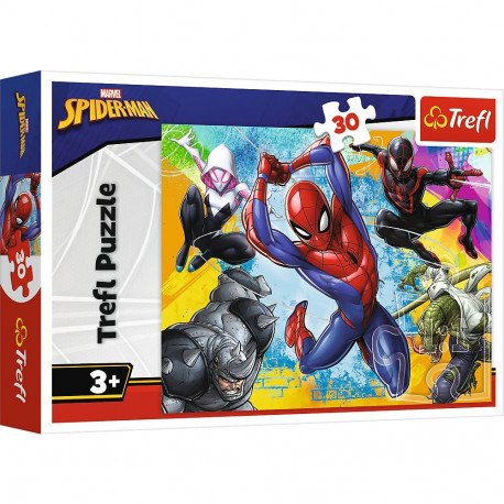 Puzzle - 30 - Spider-Man'i värvid - Disney Marvel Spiderman - Trefl 18307
