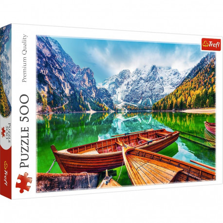 Puzzle - 500 - Braies' järv - Itaalia - Trefl 37486