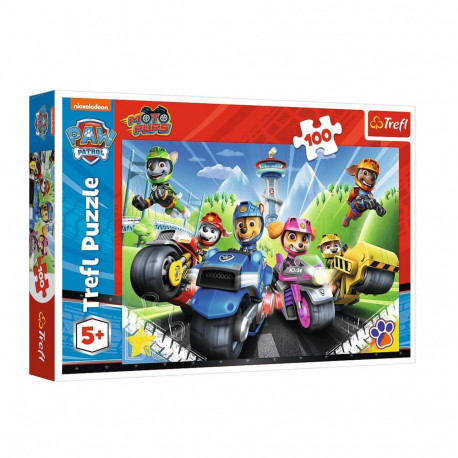 Puzzle - 100 - Paw Patrol mootorratastel - Trefl 16430