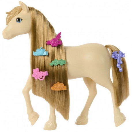 Konik barbie tornado z jasnymi wĹosami do stylizacji