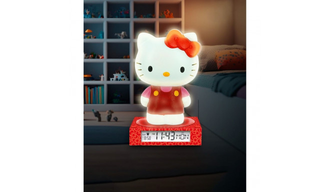 Lampka 3d z budzikiem hello kitty