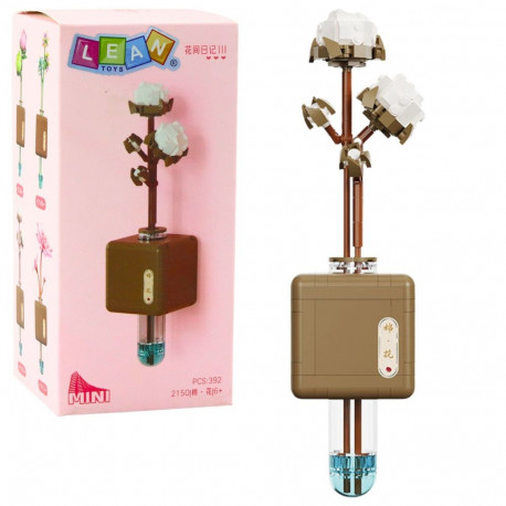 konstruktsiooniklotsid puuvillalille oks viaalis 392 tk