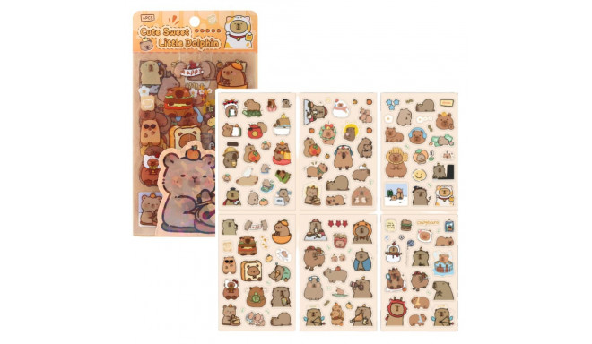 Zestaw Naklejki Kapibara Do Personalizacji Ozdabiania 110szt.