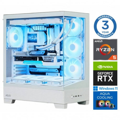 INTOP AQUA Ryzen 5 9600X 32GB DDR5 1TB SSD M.2 NVME+2TB RTX5050 8GB WIN11