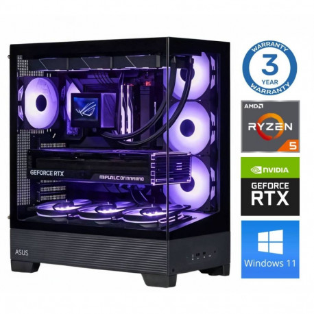 INTOP Ryzen 5 7500F 16GB DDR5 1TB SSD M.2 NVME RTX5050 8GB WIN11Pro