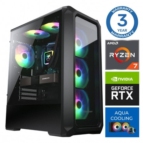 INTOP AQUA Ryzen 7 7700X 64GB DDR5 2TB SSD M.2 NVME+2TB RTX5050 8GB no-OS