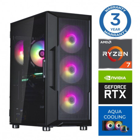 INTOP AQUA Ryzen 7 7700X 64GB DDR5 2TB SSD M.2 NVME RTX5050 8GB no-OS