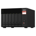 Network Attached Storage - QNAP TS-673A NAS Tower Ryzen V1500B 8GB DDR4 0TB Black