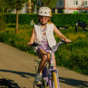 Kask M dla dzieci 3-7 lat TRACKER - SUN BABY z lampką LED cubic biały