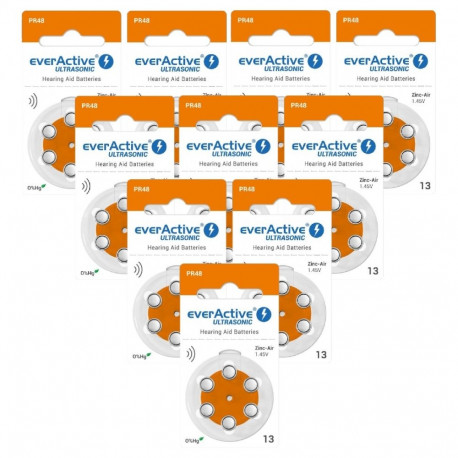 Battery - EverActive 13 Hearing Aid Batteries, 6 pcs