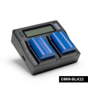 Battery Charger Set - Newell Supracell DMW-BLK22 2400mAh Dual-Channel LCD