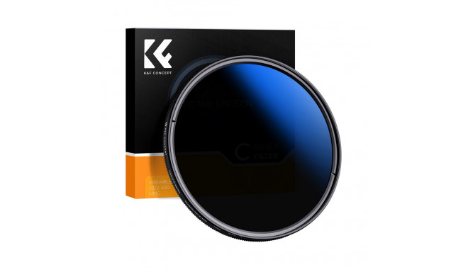 Camera Filter - K&F Concept Nano-C HMC Fader ND2-400 72mm Adjustable