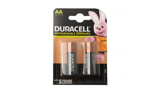 Battery - Duracell AA Rechargeable 2500mAh 2 Pack