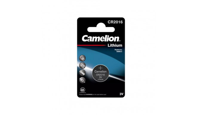 Battery - Camelion CR2016 3V Lithium Coin Cell 20mm x 1.6mm 3g