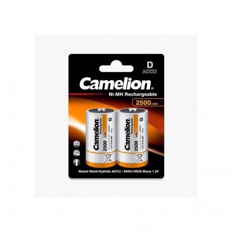 Rechargeable Battery - Camelion HR20 D 2500mAh 1.2V 2 pcs
