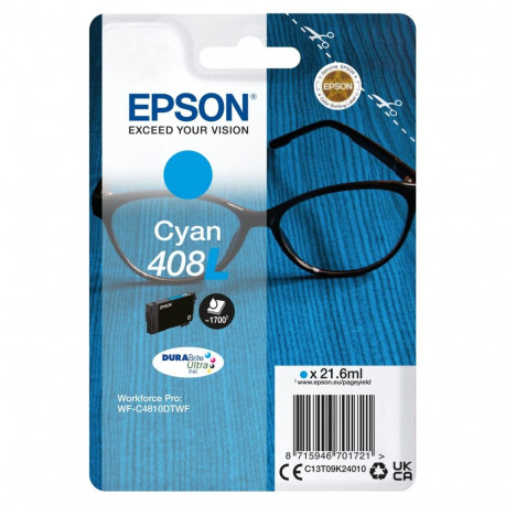 Tint Epson 408L Cyan 21.6ml WorkForce Pro WF-C4810DTWF, WF-C4310DW