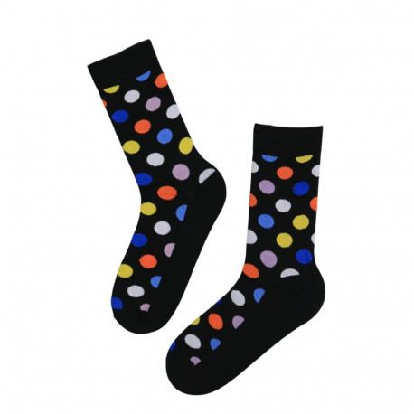 SOKISAHTEL ROLF musta värvi täpilised meeste sokid 446