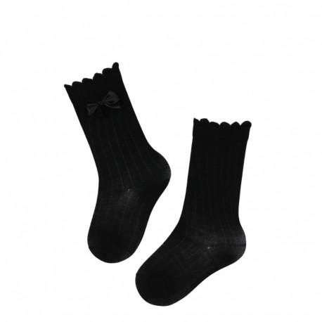 SOKISAHTEL BETTINA musta värvi lipsuga põlvikud beebidele 423, 430, 422