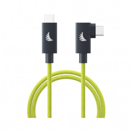 Angelbird Cable I USB-C 4.0 I Solid Flex Cable Right-Angle I Lime I 32 cm