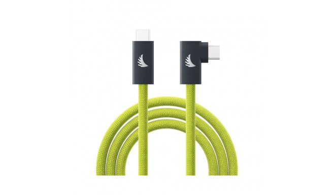 Angelbird tether-kaabel USB-C 3.2 Solid Flex täisnurkne 4,5m, laimiroheline