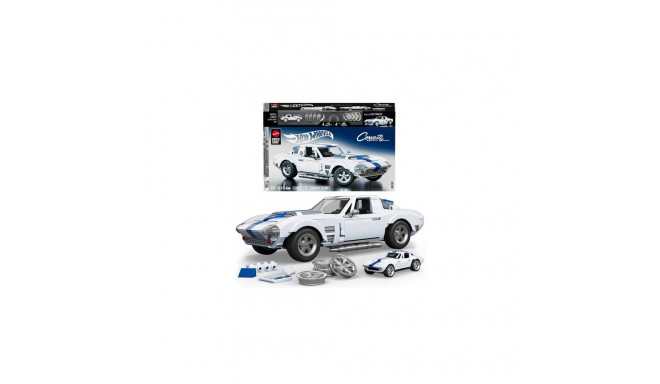 Mattel Brick Shop Hot Wheels Corvette Grand Sport Building Toy Kit (918 Pieces), for Collectors