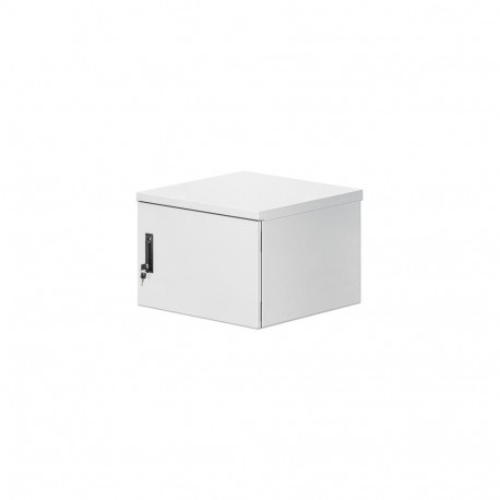 Intellinet Industrial IP55 19" Wall Mount Cabinet with Integrated Fans, 9U 600 mm (17.7 in.) De