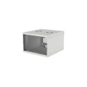 Intellinet 19" Network Cabinet - Wall Mount (Basic), 6U, 400mm Deep, Grey, Flatpack, Max 50