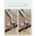 Monitorständer IcyBox 1 Monitor mit Tischhalterung