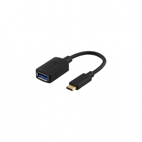 Deltaco USBC-1204 USB cable USB 3.2 Gen 1 (3.1 Gen 1) 0.15 m USB A Black