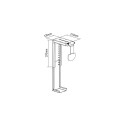 Deltaco SH-40 CPU holder Wall-mounted CPU holder Silver