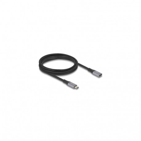 DeLOCK 81202 USB cable USB4 Gen 2x2 2 m USB C Black, Grey