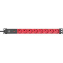Brennenstuhl 1390007118 power extension 2 m 8 AC outlet(s) Indoor Black, Red