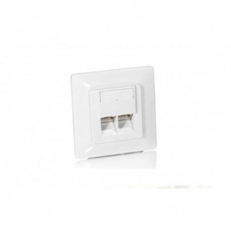 Equip Cat5e Unterputzdose+Frontplatte 2xRJ45 45°5Stk RAL9010