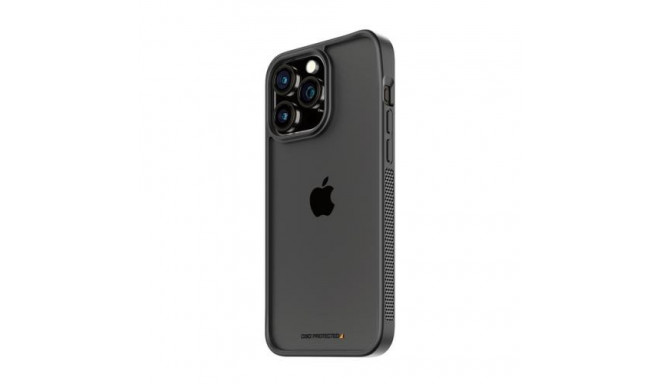 PanzerGlass ® ClearCase Transparent w. Black Frame &amp; D3O® iPhone 15 Pro Max
