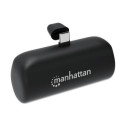 Manhattan Power Bank with integrated USB-C plug, 5000 mAh, Up to 10W output, Kickstand for Use as Ch