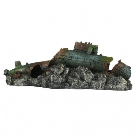 Aquarium decoration, army submarine 25,5x8,5x8,3cm