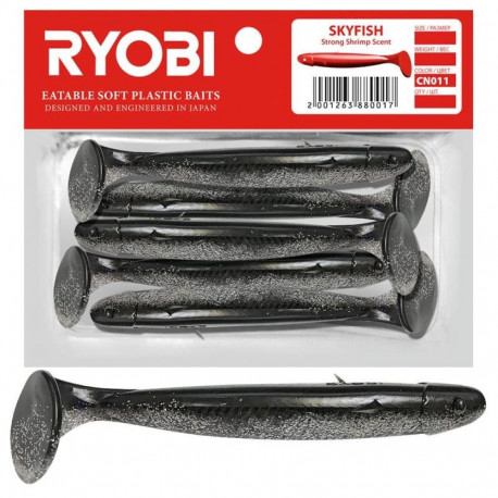 Soft lure Scented Ryobi Skyfish 109mm CN011 3pcs