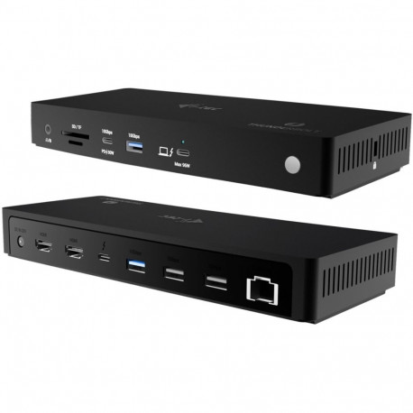 "I-TEC Thunderbolt4 3xDisplay DS 2xHDMI 1xTB3 1x2.5GLAN 1xUSB-C Gen2 2xUSB-A Gen2 2xUSB"