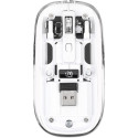 "MANHATTAN Funkmaus USB-A 4Tasten RGB LED weiß transparent"