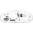 "MANHATTAN Funkmaus USB-A 4Tasten RGB LED weiß transparent"