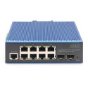 "Digitus 8+2P Industrial Gigabit Ethernet Switch L2 managed"